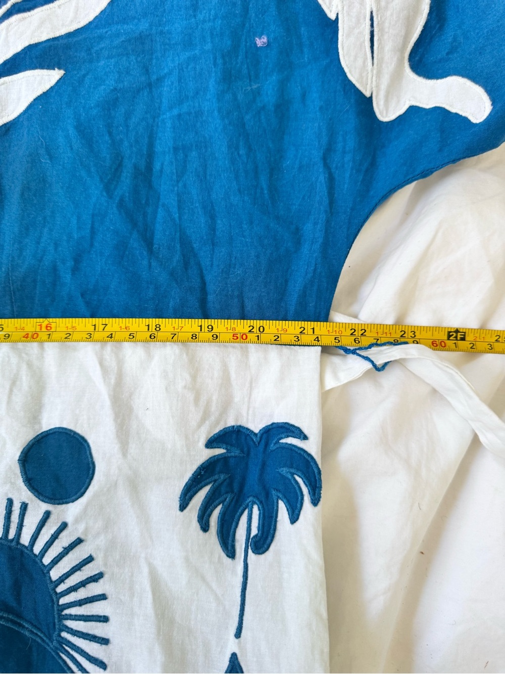 Farm Rio embroidered pineapple birds, palms maxi dress size large. NWT. $315. - Picture 10 of 12
